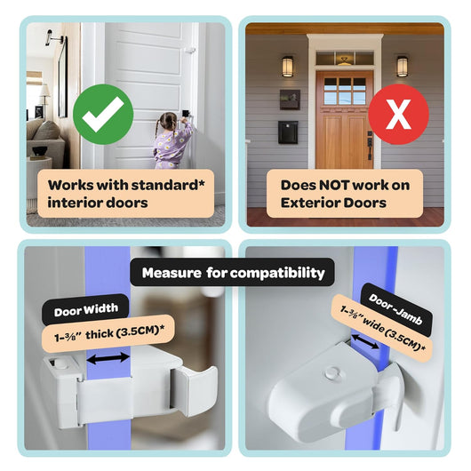 HuggLock™ Snap-On Door Lock